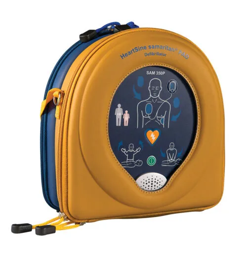 Heartsine 350P Defibrillator in case