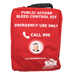 Daniel Baird Bleed Control Kit Daniel Baird bleed control kit in red bag with carry handle