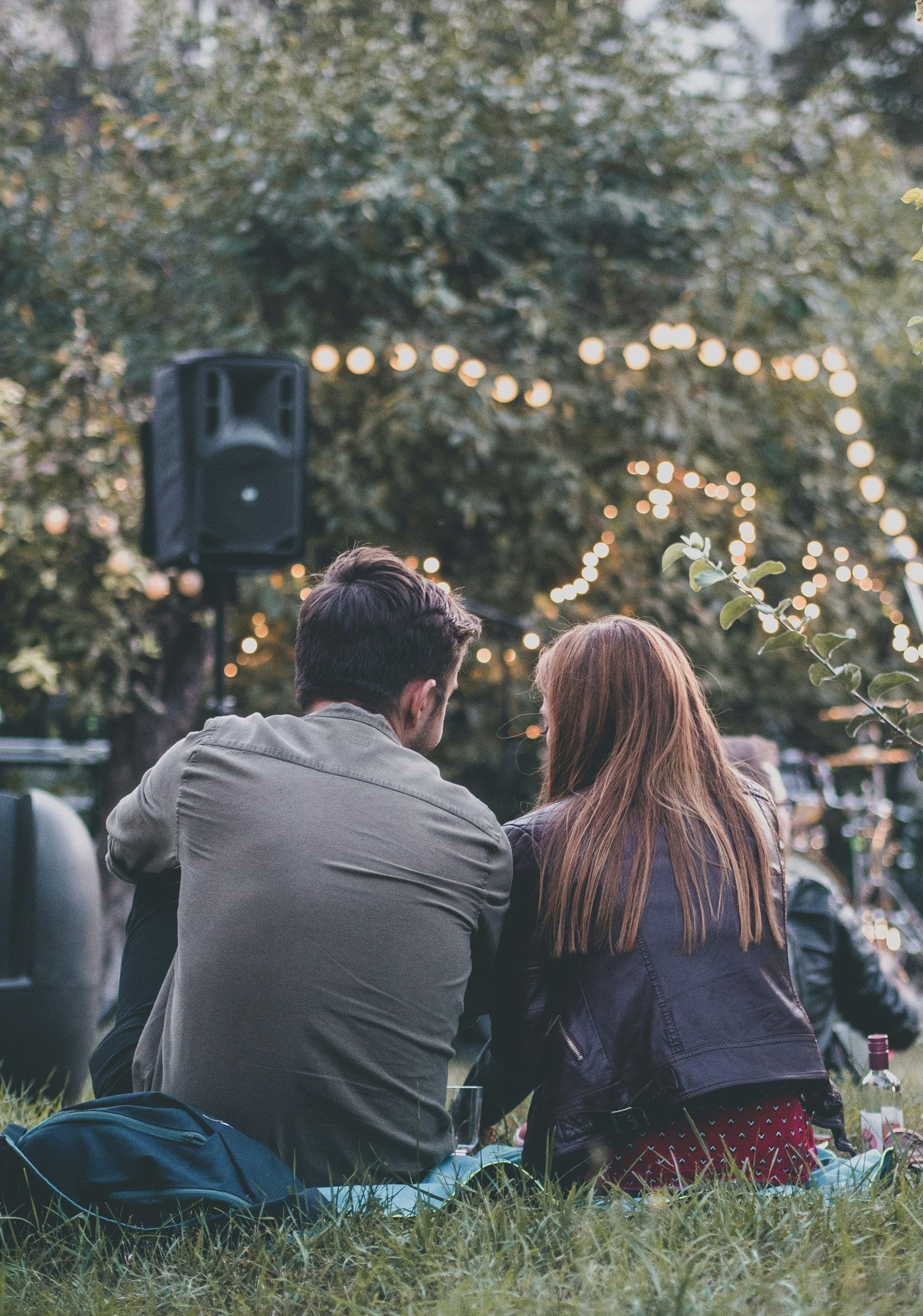 Music Festival A couple enjoying a music festival